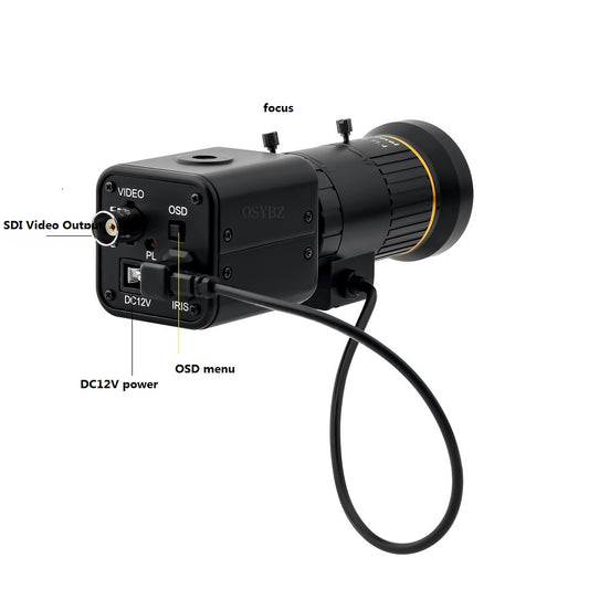 HD-SDI 1080P Camera 5-50mm Zoom Auto Iris D-WDR Live Streaming Camera