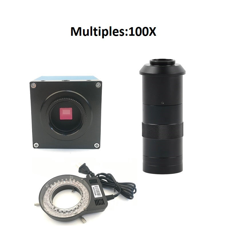 100X Industrial Microscope Lens, C/CS-Mount, Compatible With