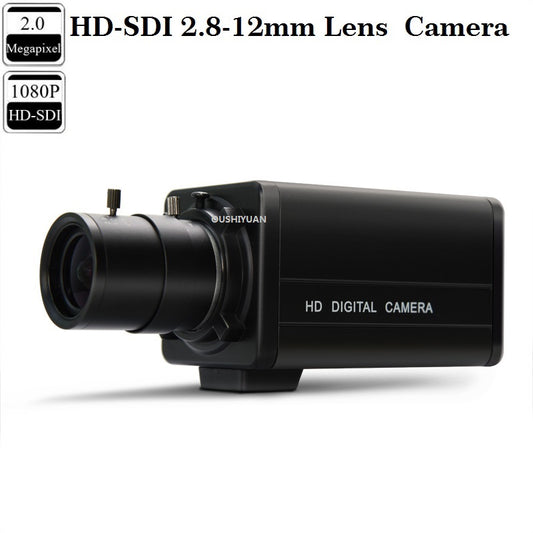 HD-SDI 2.0MP 1080P Box Camera 2.8-12mm Zoom Lens Live Stream Industrial