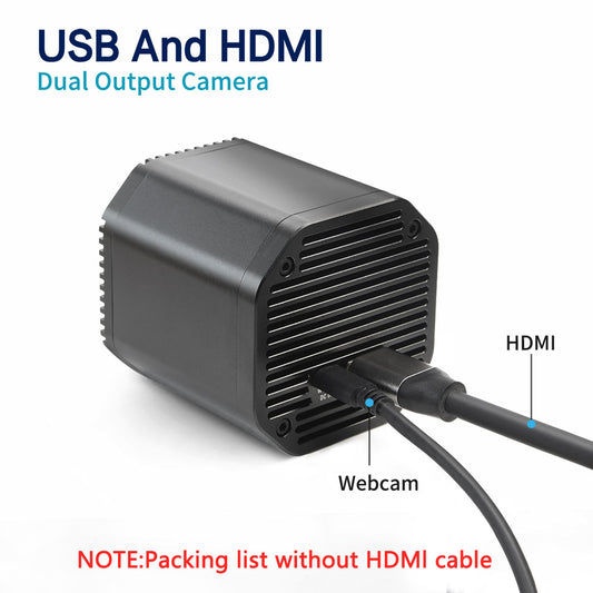 USB Webcam Autofocus Wide Angle lens HDMI Dual Output Camera Digital Zoom USB cam for High-Quality Live Streaming teaching charity live broadcast, church video art in stock