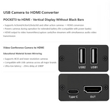 Pocket3 to HDMI to Connect The Guide Desk UVC to HDMI Teaching Screen Casting USB Camera to HDMI Converter