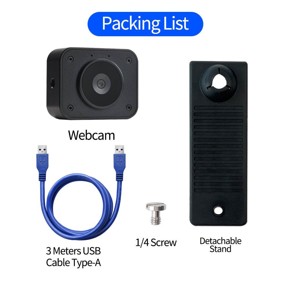 4K full HD Pro Webcam imx378 1/2.3" 12MP Sensor USB Autofocus Conference Room Camera  for Church Streaming Online Video Compatible with Desktop and Laptop UVC Free Drive Built-in Microphone Easy Setup