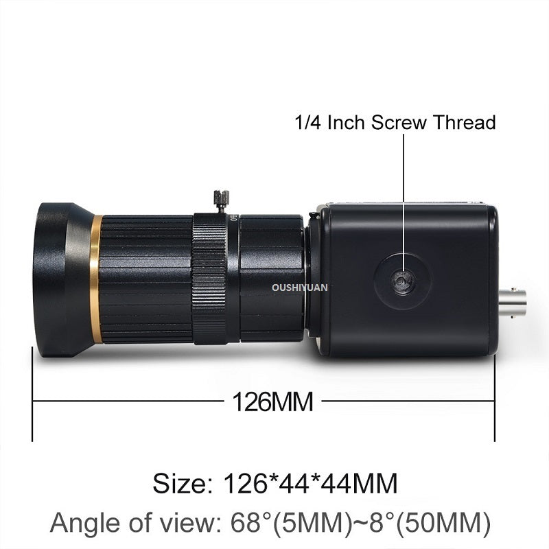 HD-SDI 2.0MP 1080P Box Camera 5-50mm Zoom Lens Industrial Live Stream