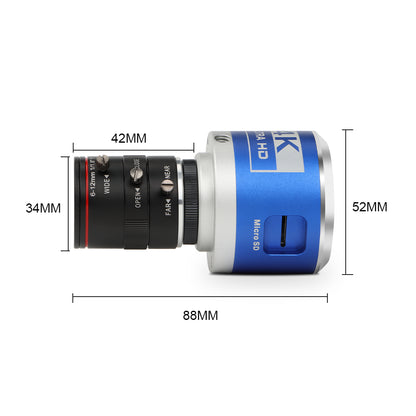 Industry 4K HDMI Camera 2160P30FPS 1080P60/120FPS 6-12mm Lens