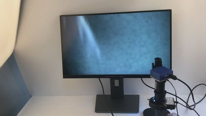 4K HDMI 8MP Industrial Microscope Camera IMX334 100X/180X LED Light