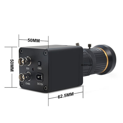 2.0MP 3G-SDI Security Camera 5-50mm Zoom for Live Broadcast & Industrial Use
