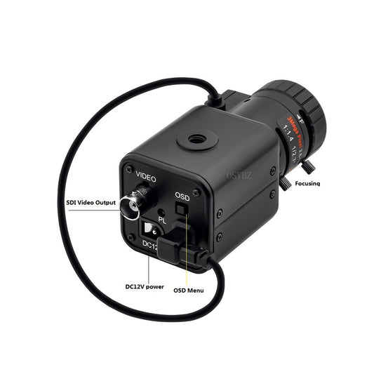 HD-SDI 1080P 2.0MP Camera 2.8-12mm Auto Iris Live Broadcast Camera