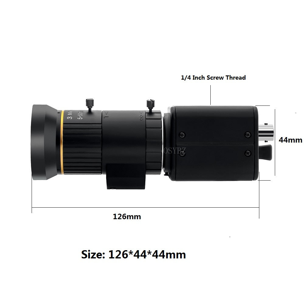 HD-SDI 1080P Camera 5-50mm Zoom Auto Iris D-WDR Live Streaming Camera