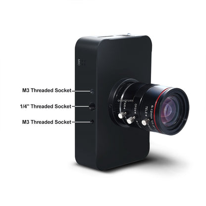 4K HDMI Industrial Camera 12MP Sony IMX377 6-12mm C/CS Mount USB Streaming