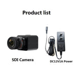 HD SDI Camera 1080P 2.0MP 30/25fps D-WDR AUTO IRIS Stage on delay no compression low loss and real-time transmission for Live broadcast Cam 2.8-12mm lens