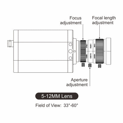 3G-SDI 4K HDMI Industrial Camera 5-12mm Lens for Live Stream & Teaching