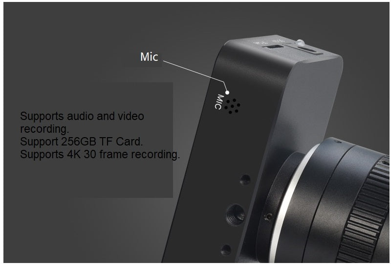 HDMI USB 4K Live Streaming Webcam 4-12mm C/CS Mount Industrial Camera