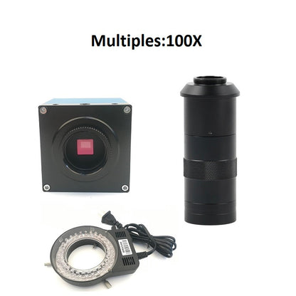 Industrial Video HDMI VGA USB 1080P 60FPS Microscope Camera 100X 180X C/CS Mount for PCB Repair