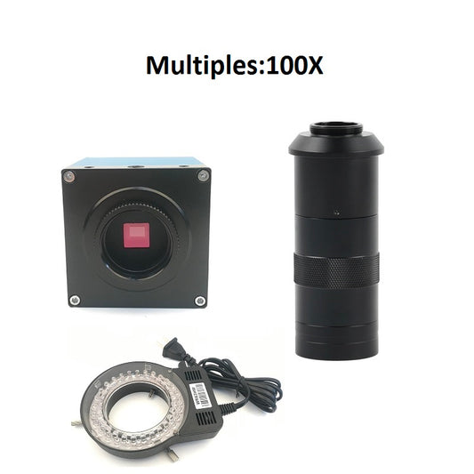 Industrial Video HDMI VGA USB 1080P 60FPS Microscope Camera 100X 180X C/CS Mount for PCB Repair