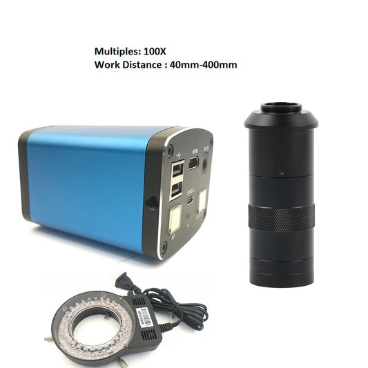 Digital Microscope AF Auto Focus HDMI 1080P 60FPS Industrial Camera 100X 180X