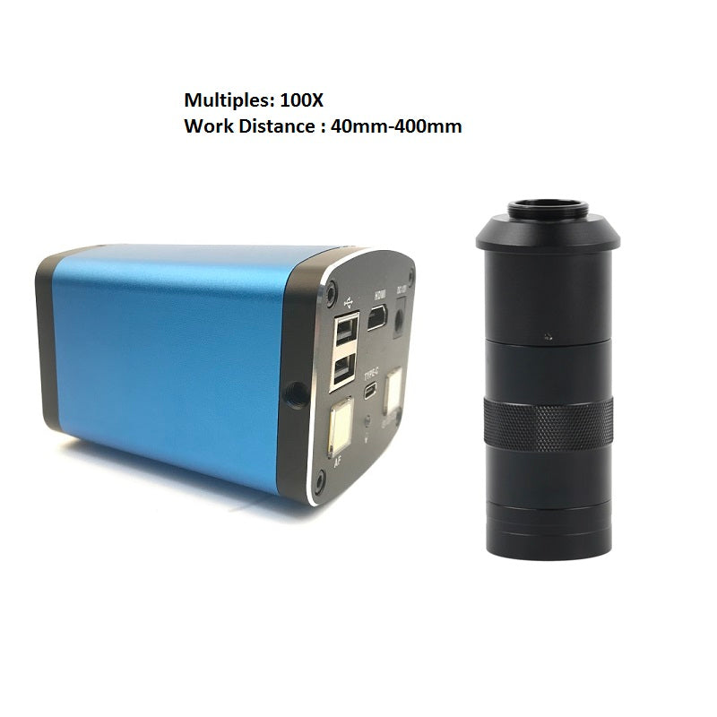 Digital Microscope AF Auto Focus HDMI 1080P 60FPS Industrial Camera 100X 180X