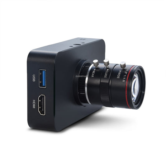 4K HDMI Industrial Camera 12MP Sony IMX377 6-12mm C/CS Mount USB Streaming