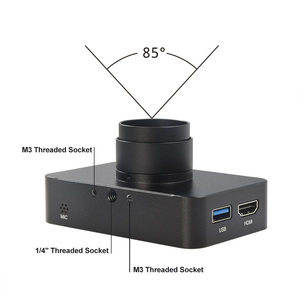 4K@30fps HDMI USB Dual Camera Sony IMX377 3.2mm Lens Industrial Live Streaming