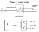 28.0 Megapixel HD 1080P 60FPS HDMI USB Output Video Industrial Microscope Camera 1/2.3" Panasonic Sensor Lens C/CS Interface