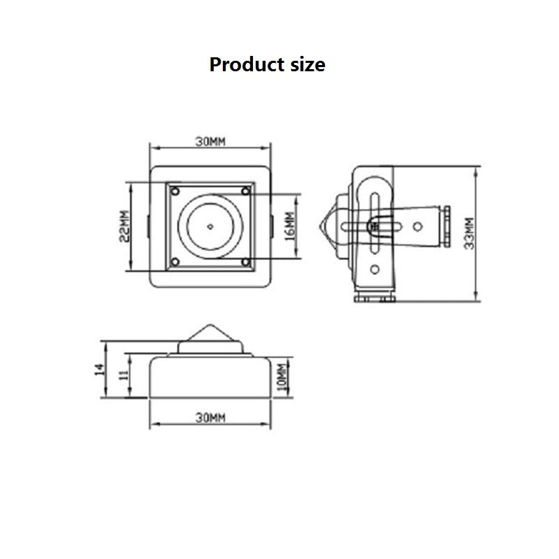 1080P HD-SDI Mini Hidden Camera 3.7mm Pinhole for Industrial & Live Use