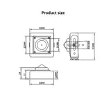 CCTV HD SDI Camera Full 1080P 2.0MP Pinhole Lens 3.7mm WDR OSD Menu Setup mini box SDI  camera apply for Event Broadcasting