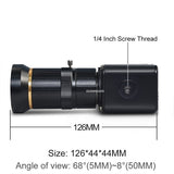 Accept OEM in small Qty HD 1080P 2.0MP Lens 5-50mm Industry Video Live HDMI Video Output HDMI Camera