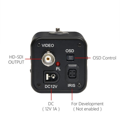 HD-SDI 2.0MP 1080P Box Camera 5-50mm Zoom Lens Industrial Live Stream