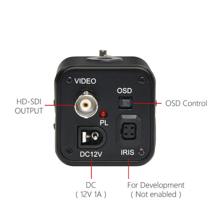 3G-SDI 1080P 60fps Camera WDR 3D-DNR 2.8-12mm Zoom