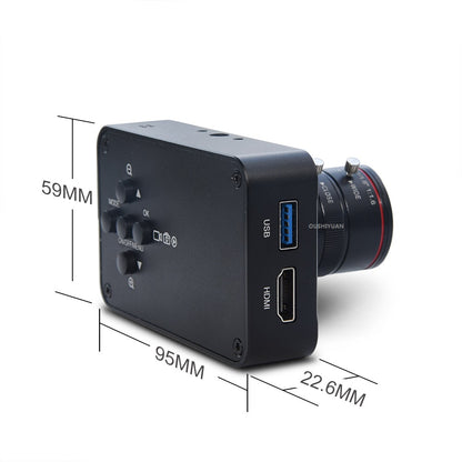 4K HDMI Industrial Camera 12MP Sony IMX377 6-12mm C/CS Mount USB Streaming