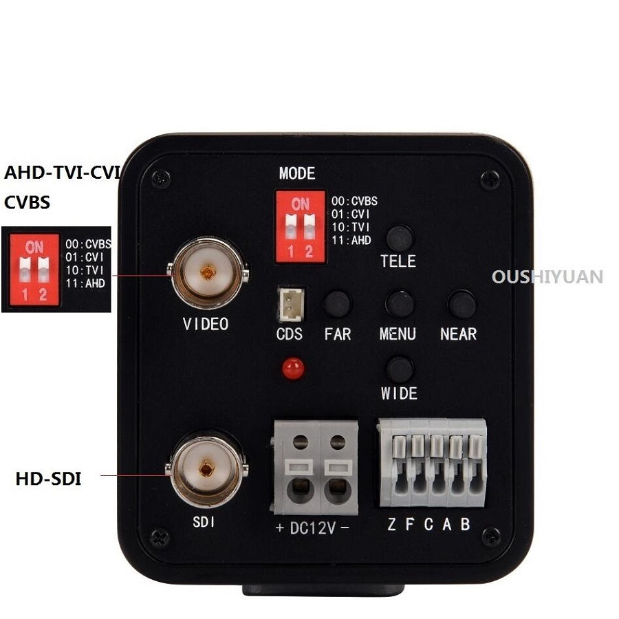 20X Zoom HD-SDI 1080P Camera Auto Focus Low Illumination Industrial Use